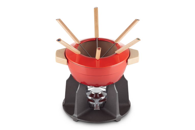 Fondue en fonte pour pate combustible Kit a fondue traditionnel