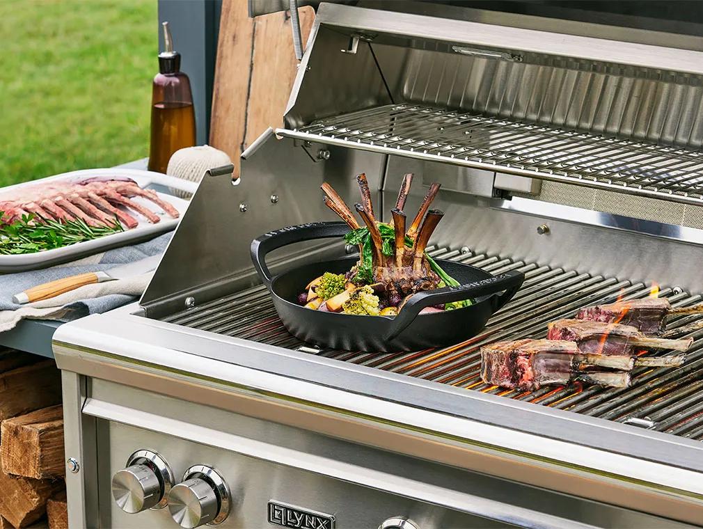 Rôti d’agneau grillée aux légumes